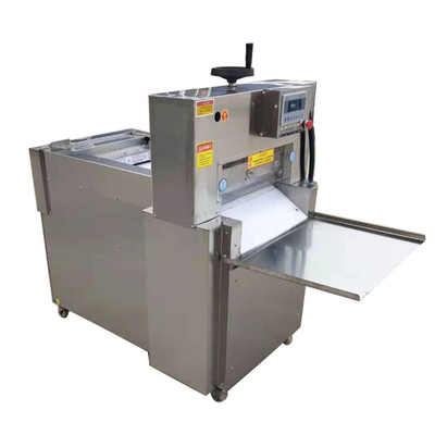 550kg / H Dondurulmuş Et Dilimleme Tam Otomatik Tavuk Kesme Makinası 20mm Kalınlık