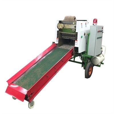 Paslanmaz Silaj Paketleme Makinesi Yüksek Verimli Küçük Çim Balya Makinesi PLC
