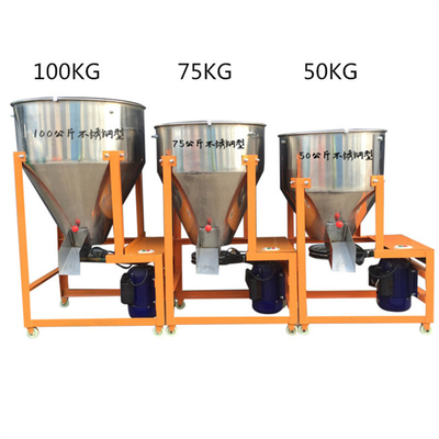 Kanatlı Yem 4kw için 1.5 * 0.65 * 0.82m Sığır Yem Öğütücü Davul Karıştırıcı