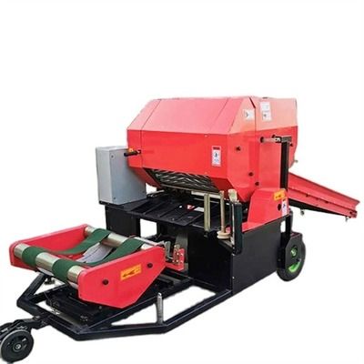 Soya Samanı İçin Mini Yuvarlak Otomatik Silaj Balya Makinesi Yüksek Hızlı