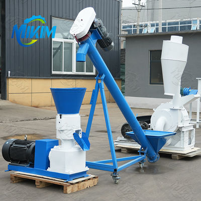 Biyokütle Ahşap Pellet Mill Makine Düz Ölçüm Ahşap Çipleri Pellet Pres