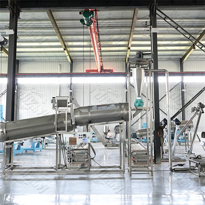 Kuru kedi ve köpek evcil hayvan ekstrüde yem için otomatik üretim hattı