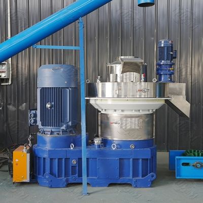 Yüksek verimlilikli Biyokütle Saman Otomatik Pelletizing Üretim Hatı Ekipmanı