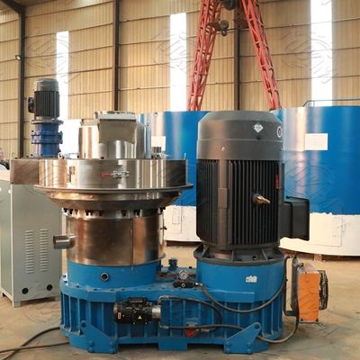 Çift Katmanlı Kahve Biyokütle Ahşap Pelet Makinesi 0.6mm 1500kgs / H