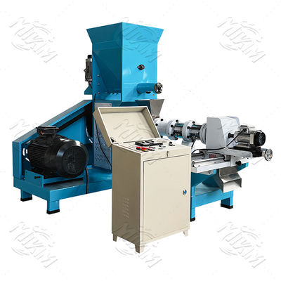 Single Screw Extruder Fish Feed Pellet Machine with 100-2000 kg/h Capacity, Stainless Steel Construction and Easy Operation