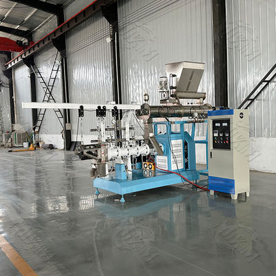 1-2T / H Büyük Kapasite Yüzen / Batan Islak tip tek vida balık besleme peleti ekstrüder Üretim hattı Karpuz Karpuz Karpuz Pet Food Motor PLC Pompa Donanım