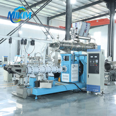 Sıcak satış Pet Food Processing Machine Wet Type Twin Single Screw Dog Food Feed Extruder