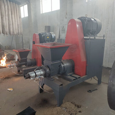 Hidrolik 300-400kg/saat Kapasiteli Odun Briket Pres Makinesi Biyokütle Üretim Makinesi Odun Kömürü Biyokütle Çevre Dostu Yakıt Üretimi