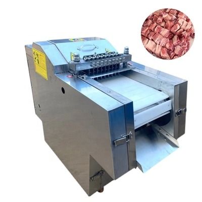Çin Otomatik Endüstriyel Tavuk Çiğ Dondurulmuş Et Cuber Dicer Kesme Makinaları Makinesi