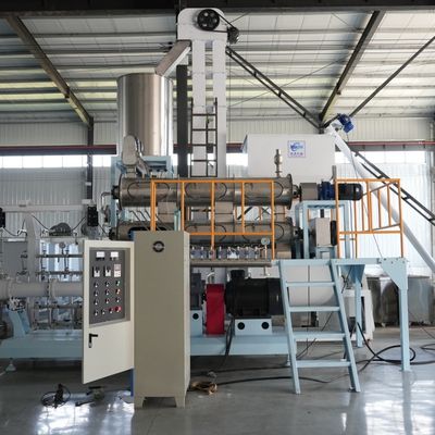 Balık ve Kuş Beslenmesi için Yeni Çift vidalı Paslanmaz Çelik Evcil Köpek ve Kediler Yemeği Ekstrüder Makinesi 250-6000KG / H Kapasite