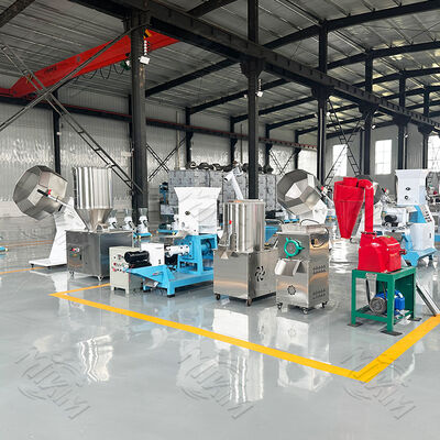 Kalite 200-800 kg/saat Küçük Yüzen Balık Beslenme Ekstrüder Üretim Hatı. fabrika