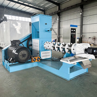 40-2000kg/h Kuru tip tek vida yüzme balık yemi pellet yapım makinesi, 0.5-12 mm Islak tip Çift vida yüzme balık yemi pellet ekstrüder makinesi satılık fiyat
