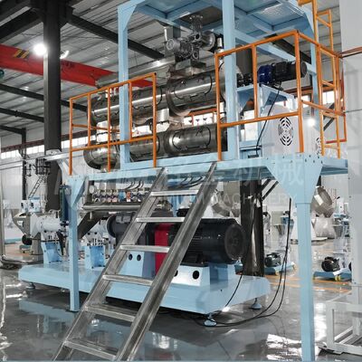 Kalite 1.2-1.5 T/H Çift Vidalı Yüzer Balık Yemi Ekstrüderi fabrika