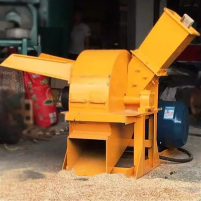 Tam Otomatik 600kg / H 11kw Ahşap Talaş Makinesi Pulverizer 400mm Dia Disk