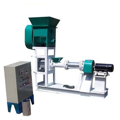5.5kw Yüzen Balık Yemi Pelet Değirmeni Tek Vidalı Pet Gıda Ekstruder Makinesi Antirust